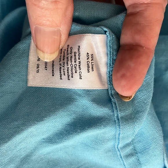 Talbots size L linen blend top - Picture 12 of 12